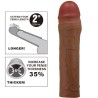 manchon de pénis chane avec extension de 5 cm mulâtre