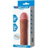 manchon de pénis chane avec extension de 5 cm mulâtre