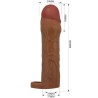 manchon de pénis hani avec extension de 5 cm mulâtre