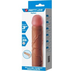 kylian manchon pénis avec extension 7,6 cm mulâtre