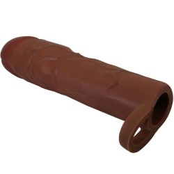manchon de pénis gerd avec extension de 7,6 cm mulâtre