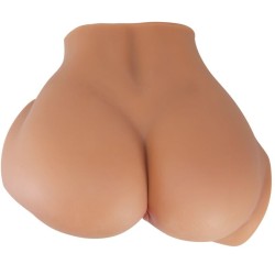 vibrateur emilia ass avec vagin réaliste et télécommande de chair d'anus