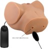 vibrateur emilia ass avec vagin réaliste et télécommande de chair d'anus