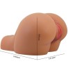 vibrateur kylie ass avec vagin réaliste et télécommande de chair d'anus