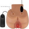 vibrateur kylie ass avec vagin réaliste et télécommande de chair d'anus