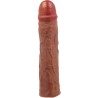 manchon de pénis derek avec extension de 7,6 cm mulâtre