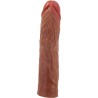 manchon de pénis derek avec extension de 7,6 cm mulâtre
