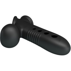 manchon pénis crane avec airbag noir