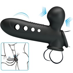manchon pénis crane avec airbag noir