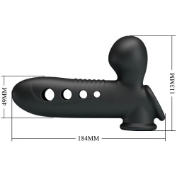 manchon pénis crane avec airbag noir
