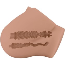 vibrateur bernace ass avec vagin et anus réalistes télécommande