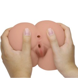 vibrateur bernace ass avec vagin et anus réalistes télécommande