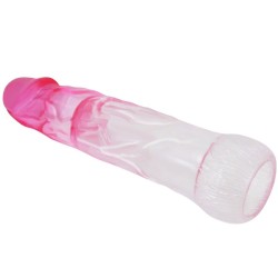 gaine d'agrandissement réaliste neron 6 cm pour pénis rose