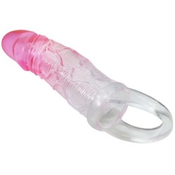 odes gaine d'agrandissement réaliste de 2 cm pour pénis rose