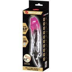 odes gaine d'agrandissement réaliste de 2 cm pour pénis rose