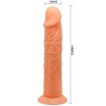 gode réaliste vive 19.8 cm couleur naturelle