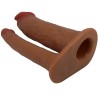 manchon double pénis yairon avec extension de 4 cm mulâtre
