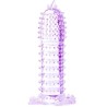 gaine pénienne  points stimulants violet 14 cm