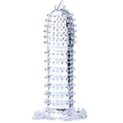 gaine pénienne avec points stimulants transparents 14 cm