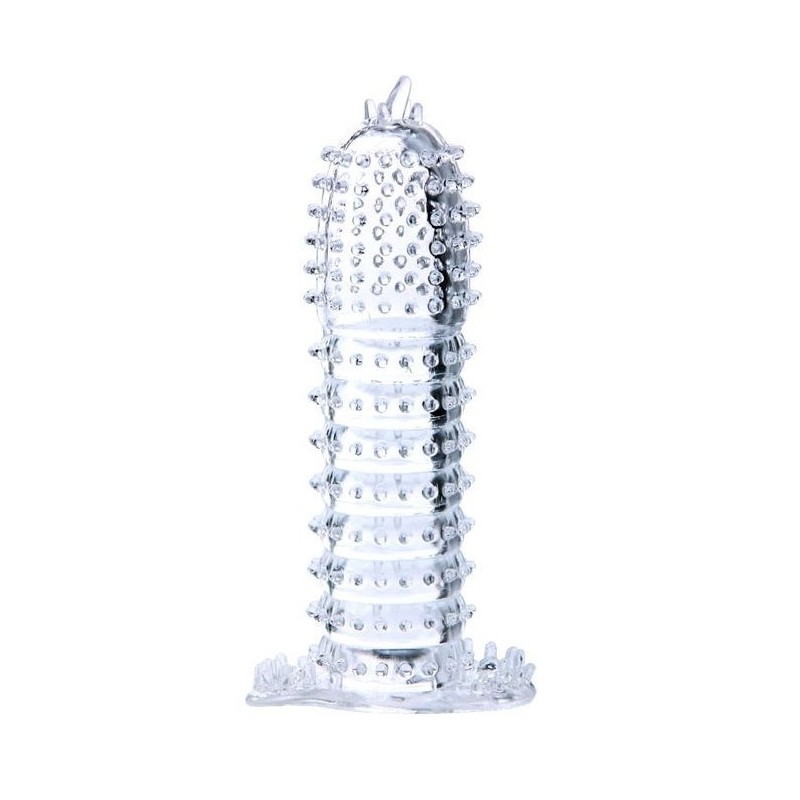 gaine pénienne avec points stimulants transparents 14 cm gaine pénienne avec points stimulants transparents 14 cm