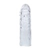 couvercle de pénis en silicone transparent 13 cm