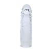 couvercle de pénis en silicone transparent 13 cm