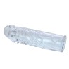 couvercle de pénis en silicone transparent 13 cm