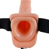 7 strap-on creux avec billes 17,8cm chair