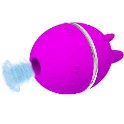 vibrateur rond en silicone gemini ball violet