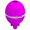 vibrateur rond en silicone gemini ball violet
