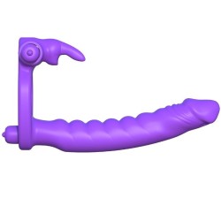silicone double vibrator rabbit