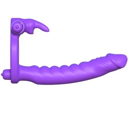 silicone double vibrator rabbit