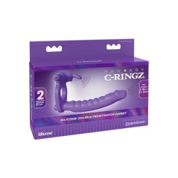 silicone double vibrator rabbit
