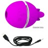 vibrateur rond en silicone gemini ball violet