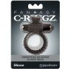 anneau vibrant en silicone noir fantasy c-ring