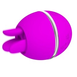 vibrateur rond en silicone gemini ball violet
