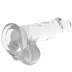 bite transparente avec boules 15.5 cm -o- 3.5 cm