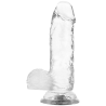 bite transparente avec boules 15.5 cm -o- 3.5 cm