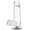 bite transparente avec boules 15.5 cm -o- 3.5 cm