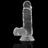 bite transparente avec boules 15.5 cm -o- 3.5 cm
