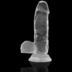 bite transparente avec boules 15.5 cm -o- 3.5 cm