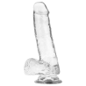 bite transparente avec boules 18.5 cm -o- 3.8 cm