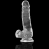 bite transparente avec boules 18.5 cm -o- 3.8 cm