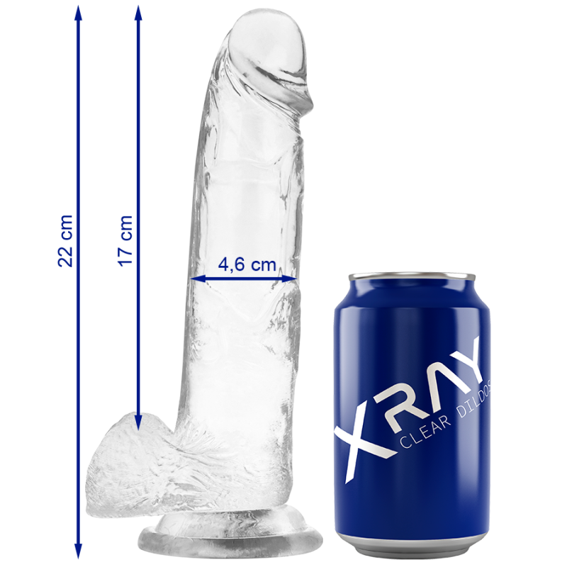 bite transparente avec boules 22 cm -o- 4.6 cm bite transparente avec boules 22 cm -o- 4.6 cm