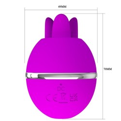 vibrateur rond en silicone gemini ball violet
