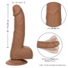 clous en silicone 15.24 cm marron
