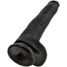 pénis réaliste avec boules 30.5 cm noir