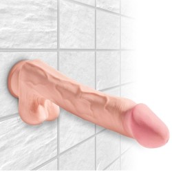 pénis réaliste avec boules 3d 24.8 cm léger