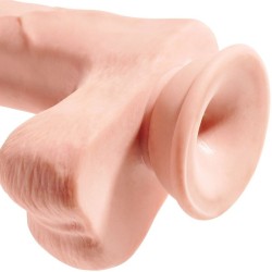 pénis réaliste avec boules 3d 24.8 cm léger