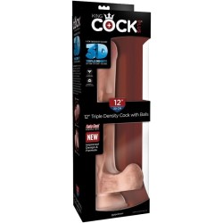pénis réaliste avec boules 3d 24.8 cm léger